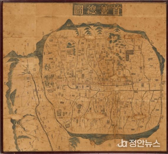 <수선총도>의 전체 모습(용산역사박물관 소장)