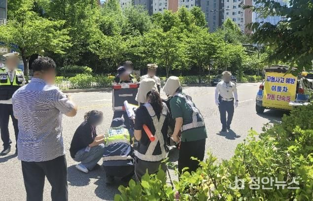 수원시 영통구 법규 위반 이륜자동차 대상 합동 단속 실시