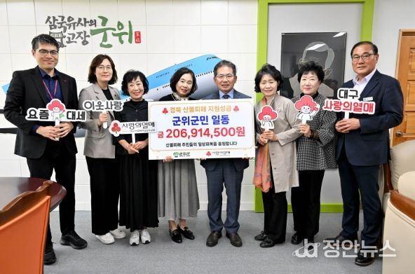 군위군, 이웃사촌 경북을 위해 산불 피해 성금 총 2억여원 모아, 사랑을 담은 도움의 손길 전해