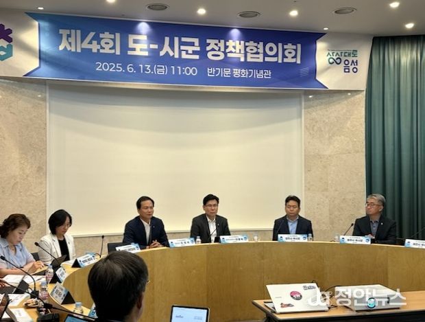 충북도, 2025년 제4회 도-시군 정책협의회 음성서 개최