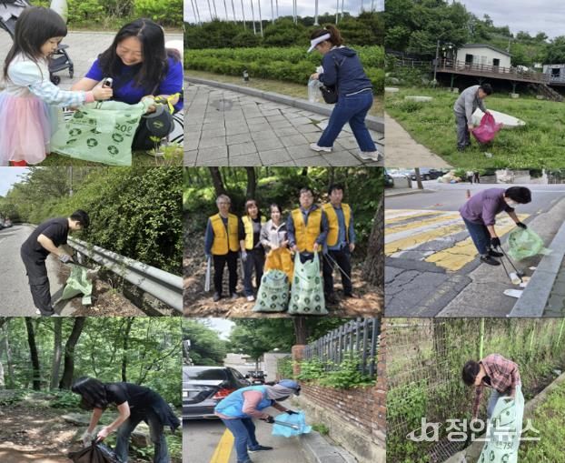 노상주차처는 지난 2개월간 성남시 관내·외 지역에서 플로깅 환경보호 캠페인을 펼쳤다