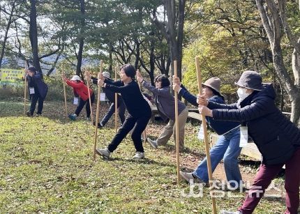 산림치유 사회적 처방 프로그램 시범운영 사진