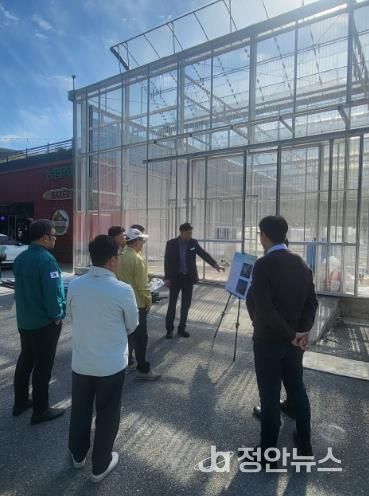 진산농협 스마트팜 금산군의회 현장점검 모습