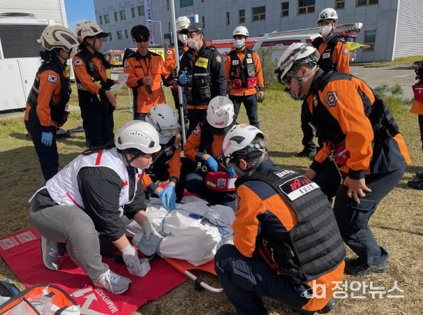 다수사상자훈련(현장응급의료소)