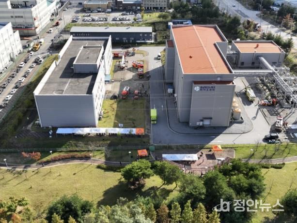 드론 활용 훈련 모습