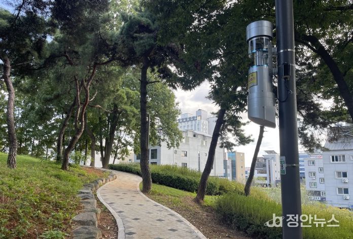 포충기·기피제분사기 설치 모습