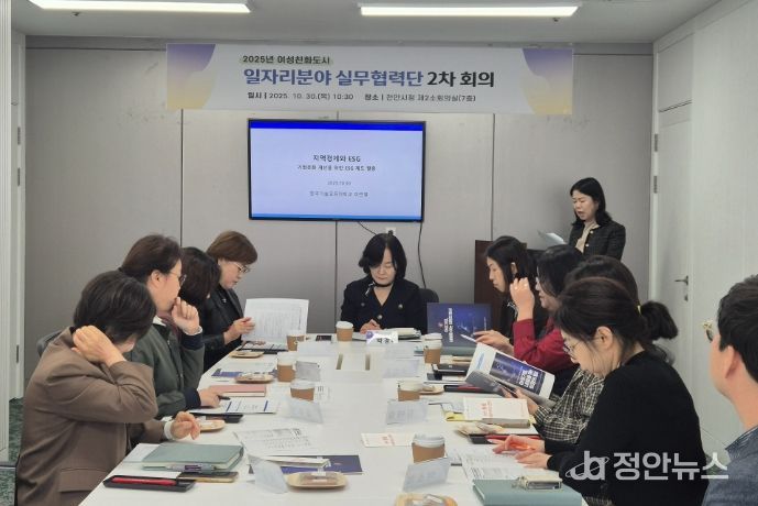 천안시는 30일 여성 일자리 분야 실무협력단 2차 회의를 개최했다.