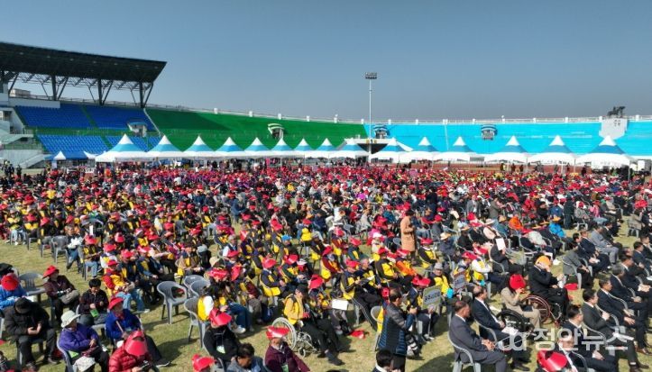 행사장 드론 전경