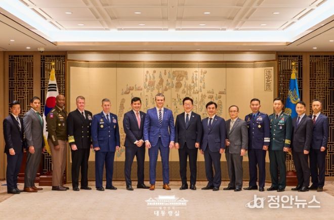 피트 헤그세스 미 전쟁부 장관 예방(대통령실)