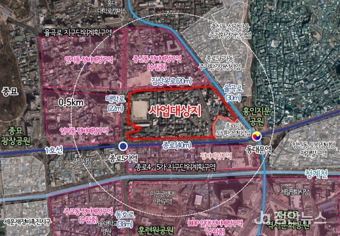 위치도 (효제동 292-2번지 일대)