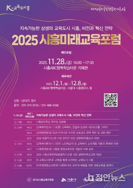 '2025 시흥미래교육포럼' 포스터