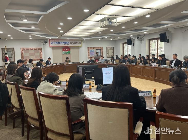 ‘군·구 행정실적 종합평가’ 대비 추진 사항 보고회