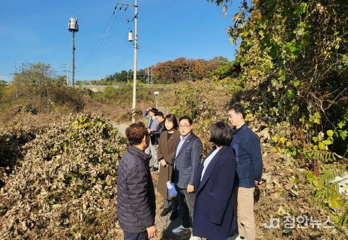 인천서구의회, 경서동 공공열분해시설 예정부지 현장 방문