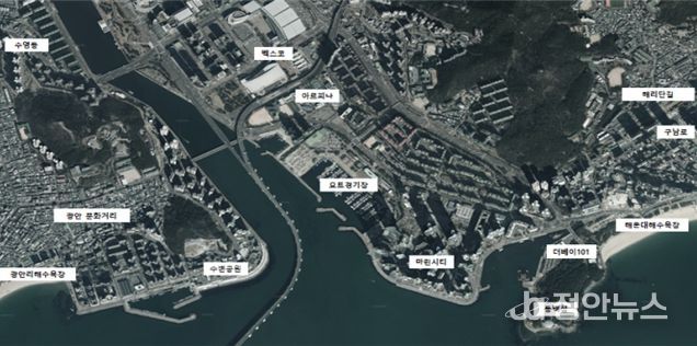 운항 구역(광안리~수영강~해운대)