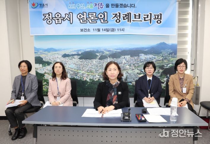 정읍시보건소, 언론인 대상 정례브리핑