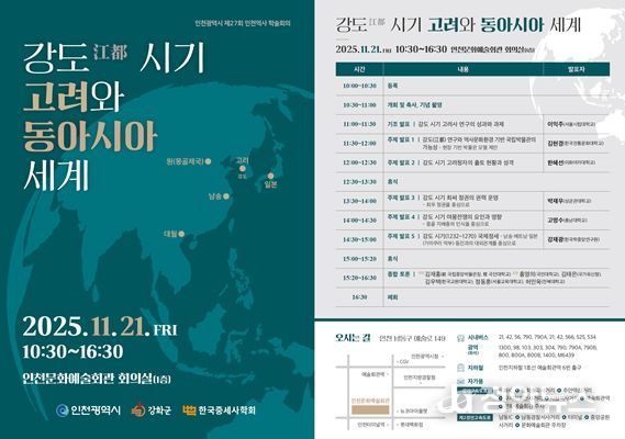 제27회 인천역사 학술회의 개최