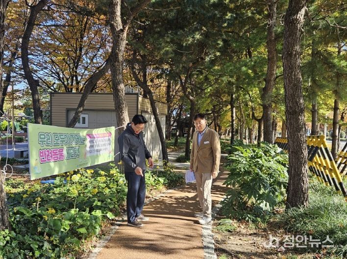 팔룡미관광장 산책로 정비