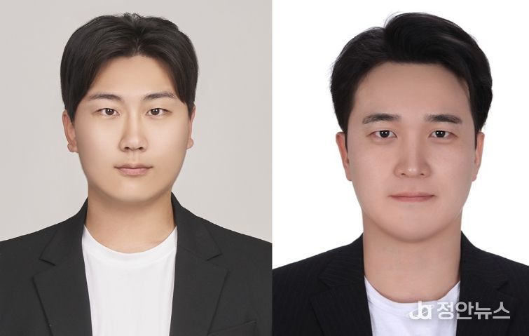 경상국립대학교 성재경 교수 연구팀(왼쪽부터 대학원생 김석진 씨, 성재경 교수).