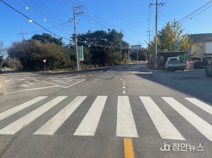 낭산 호암~석천 구간 안전도로로 재탄생