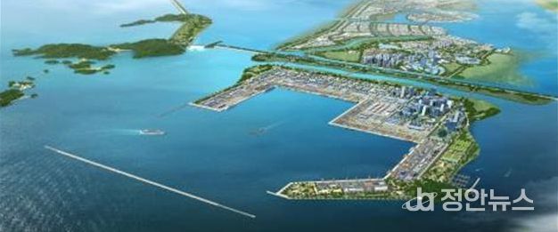 새만금 신항만 조감도