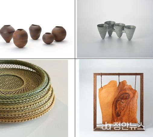 작품사진(상단 좌_신재일, 상단 우_최아영, 하단 좌_김세영, 하단 우_김민주)