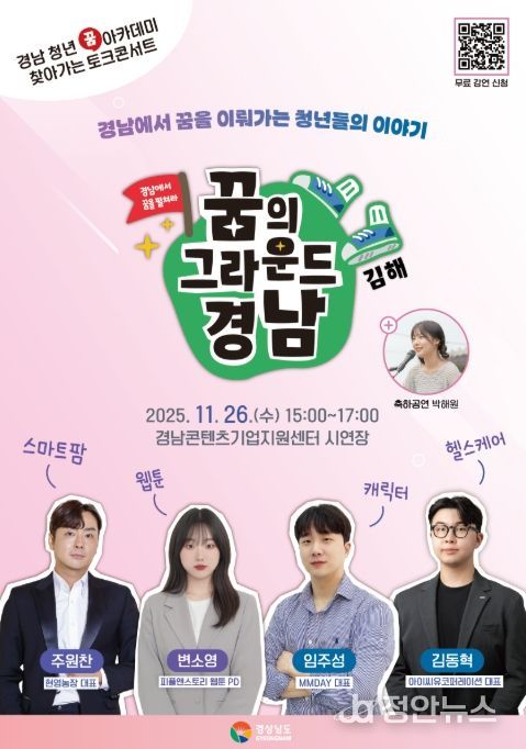 ‘꿈의 그라운드 경남 찾아가는 토크 콘서트’ 김해편 포스터