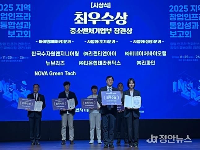 「2025년 창업인큐베이팅 경진대회」 최우수상 수상 ▲(주)티온랩테라퓨틱스