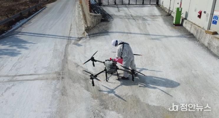홍성군, 하늘·땅 입체방역으로 AI 발생 제로화