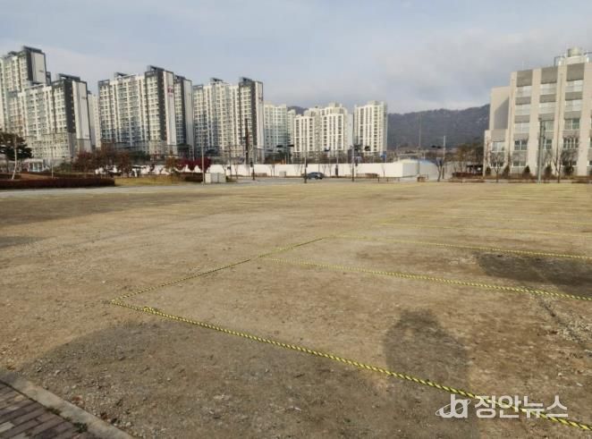 내포신도시 협약주차장 조성 현장