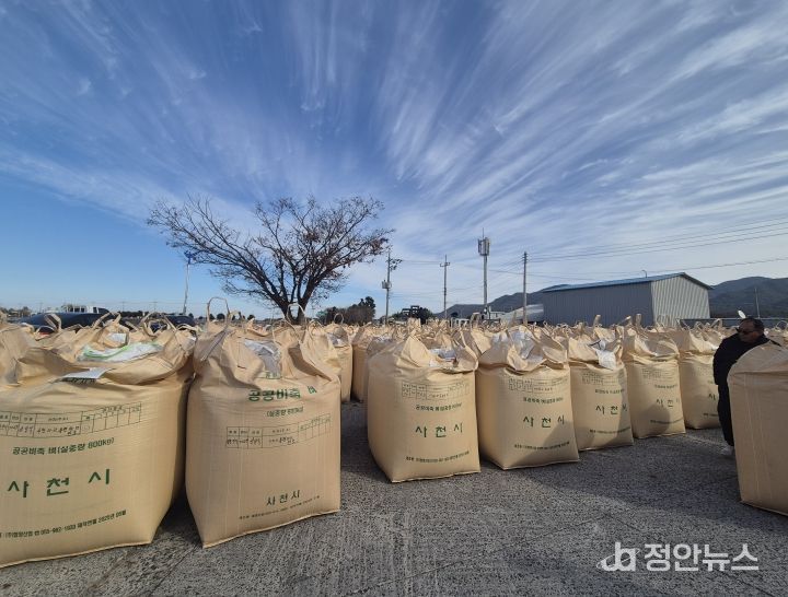사천시, 2025년산 공공비축미곡 매입 완료