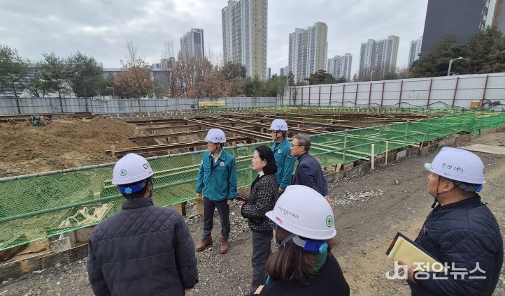 음성교육지원청, 겨울철 교육시설 공사현장 안전점검