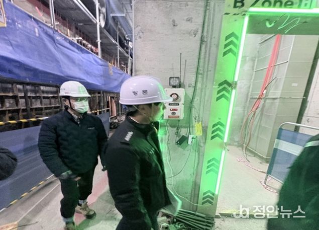 간이피난유도선 점검