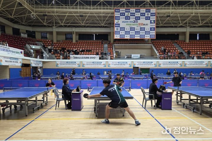 2025 스포츠클럽 탁구 교류전 모습(광주빛고을스포츠클럽),전갑수 체육회장