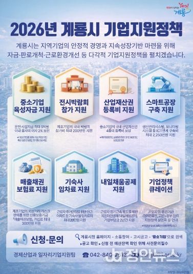 2026년 기업지원정책 홍보포스터