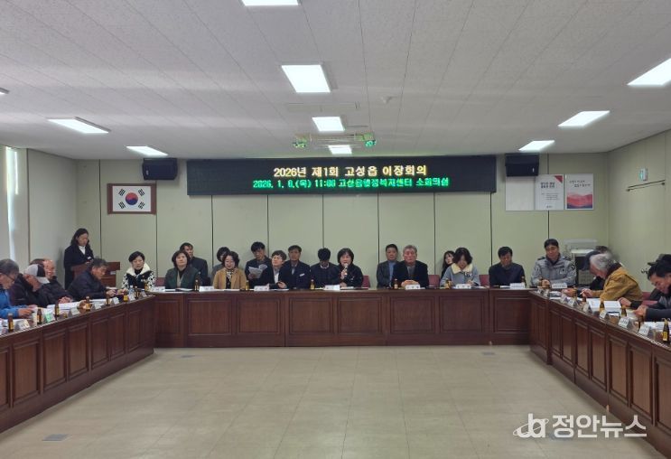 고성읍, 2026년 새해 첫 이장회의