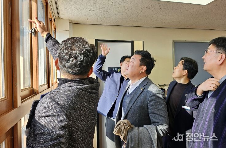 안대룡 교육위원장, 성광여고·제일고 현장점검 및 간담회