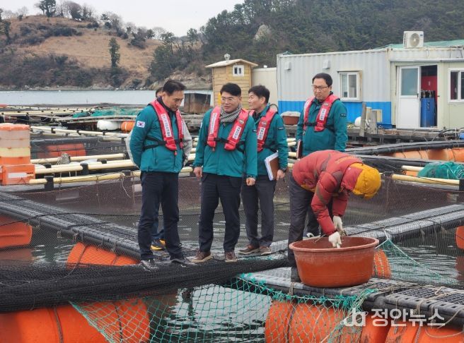통영해상가두리양식장방문
