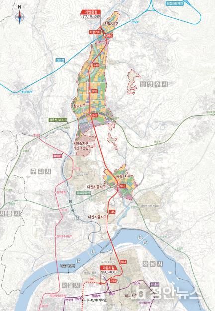 강동하남남양주선 노선도
