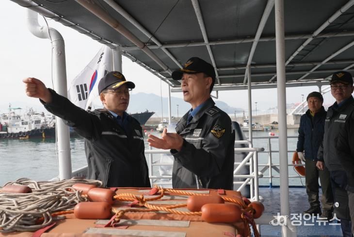 남해해경청장, 설 연휴 대비 해양사고 예방 현장점검
