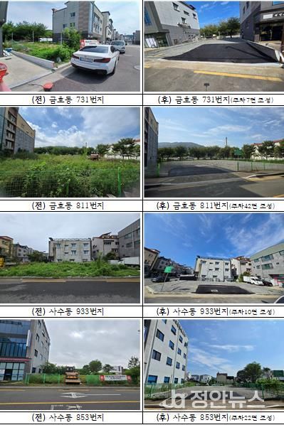 2025년 주차장 조성 사진대지