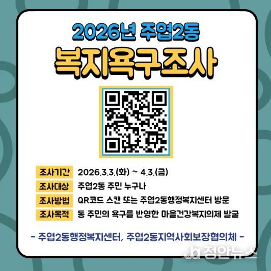 고양시 주엽2동, 주민 복지욕구조사 실시