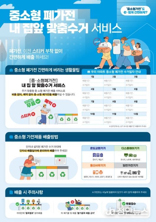 ‘내 집앞 맞춤형 수거(폐가전) 서비스’ 신청 접수 및 홍보 실시