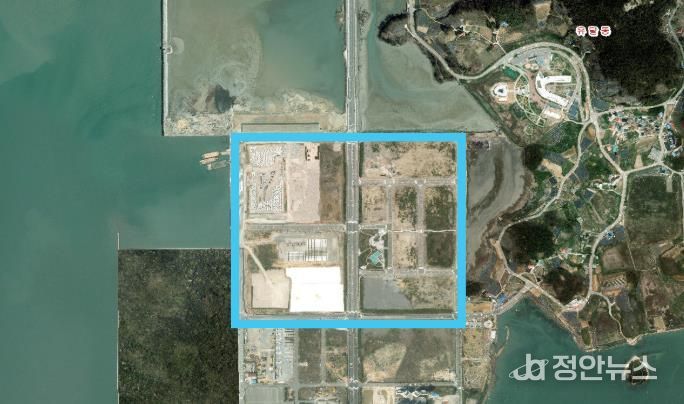 주요 면적 증가 사례(전남 목포시 목포신항 항만배후단지 공유수면 매립(0.46㎢))